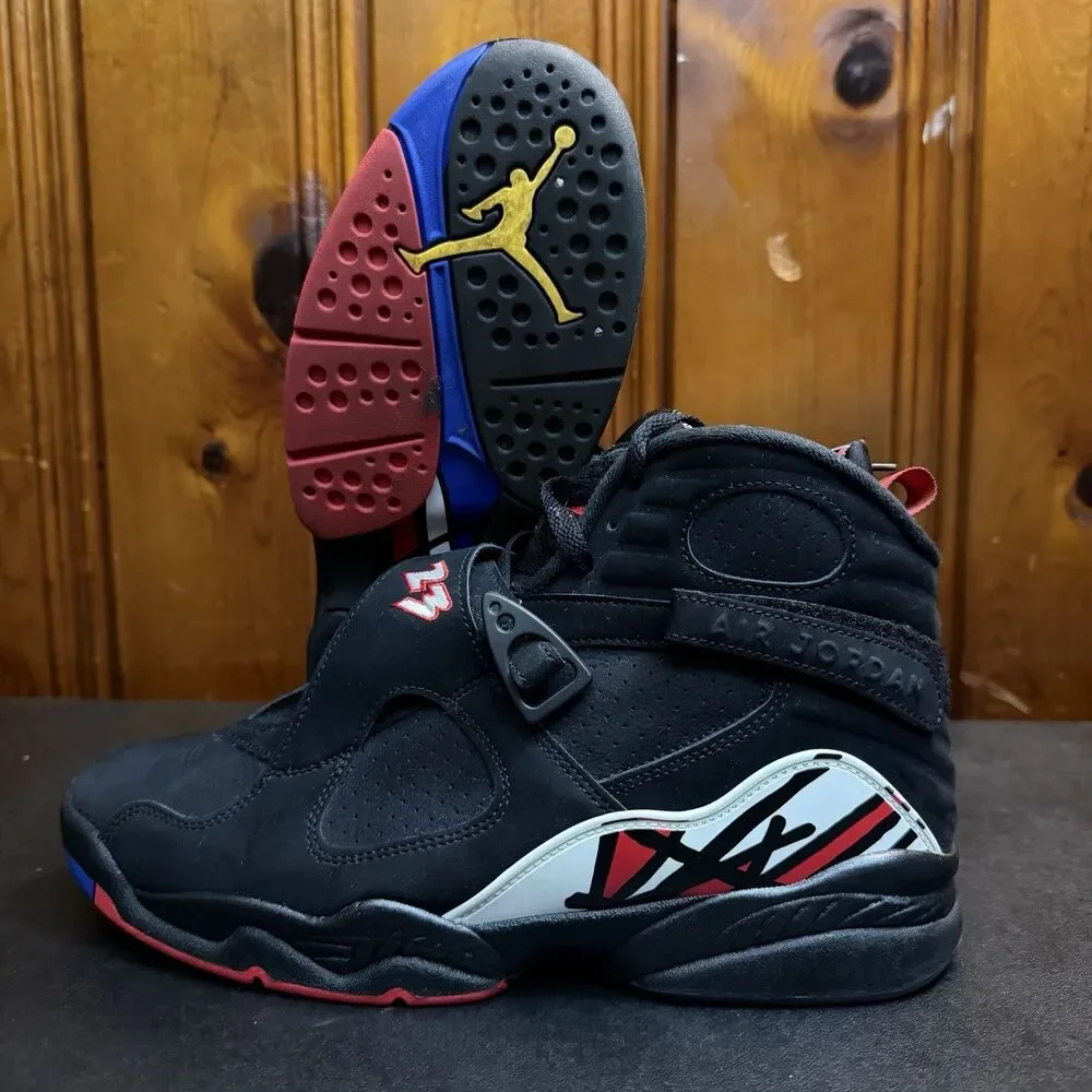 Jordan 8 Playoff Retro 2023 Release (305381-062) Size 10.5 Men Black/True Red